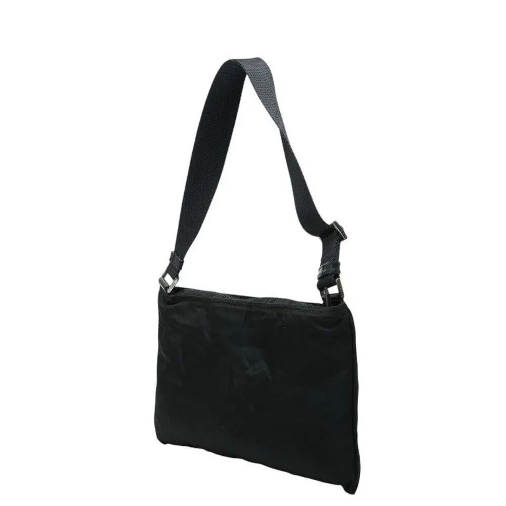 Prada Triangle Logo Plate One-Shoulder Bag